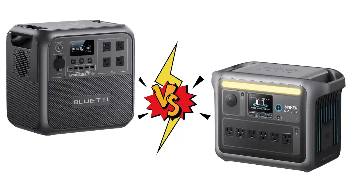 BLUETTI AC180 vs Anker SOLIX C1000 BLUETTI AC180 vs Anker SOLIX C1000