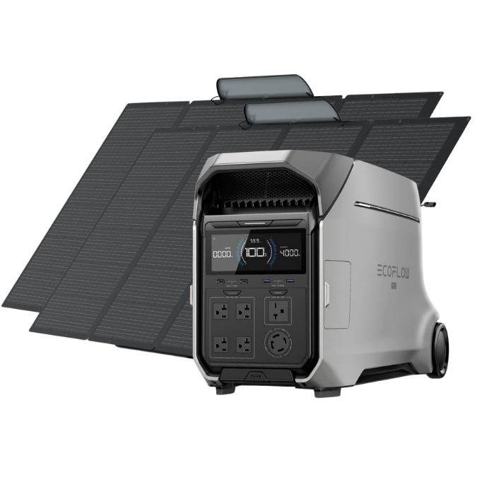 EF ECOFLOW DELTA Pro 3 Solar Generator 4096Wh with 2X400W Solar Panels