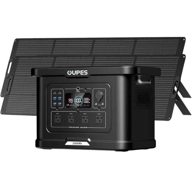 OUPES Exodus 2400 Solar Generator with 2x240W Panels