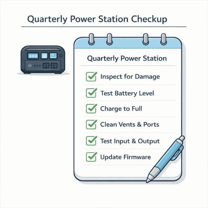 quarterly power station checkup