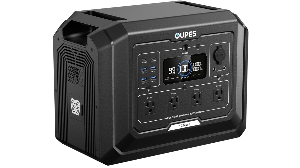 portable power station with UPS mode for router