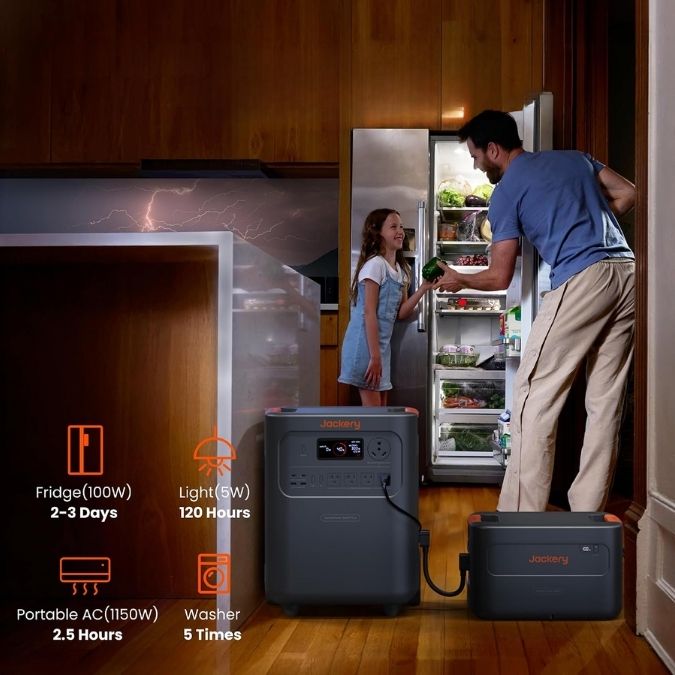 fridge backup in the HomePower 3600 Plus